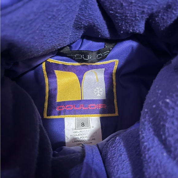 Vintage 80s 90s Couloir Women's sz 8 One Piece SKI SUIT Snow Bib Onsie Snowsuit - Picture 5 of 5